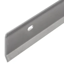 Murklemskinne, 1 meter, 2 mm aluminium, blank