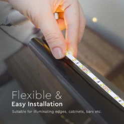 5m 8W/m LED strip, 12V DC, 60 LED pr. meter, Neutral hvid (4000K) - V-Tac