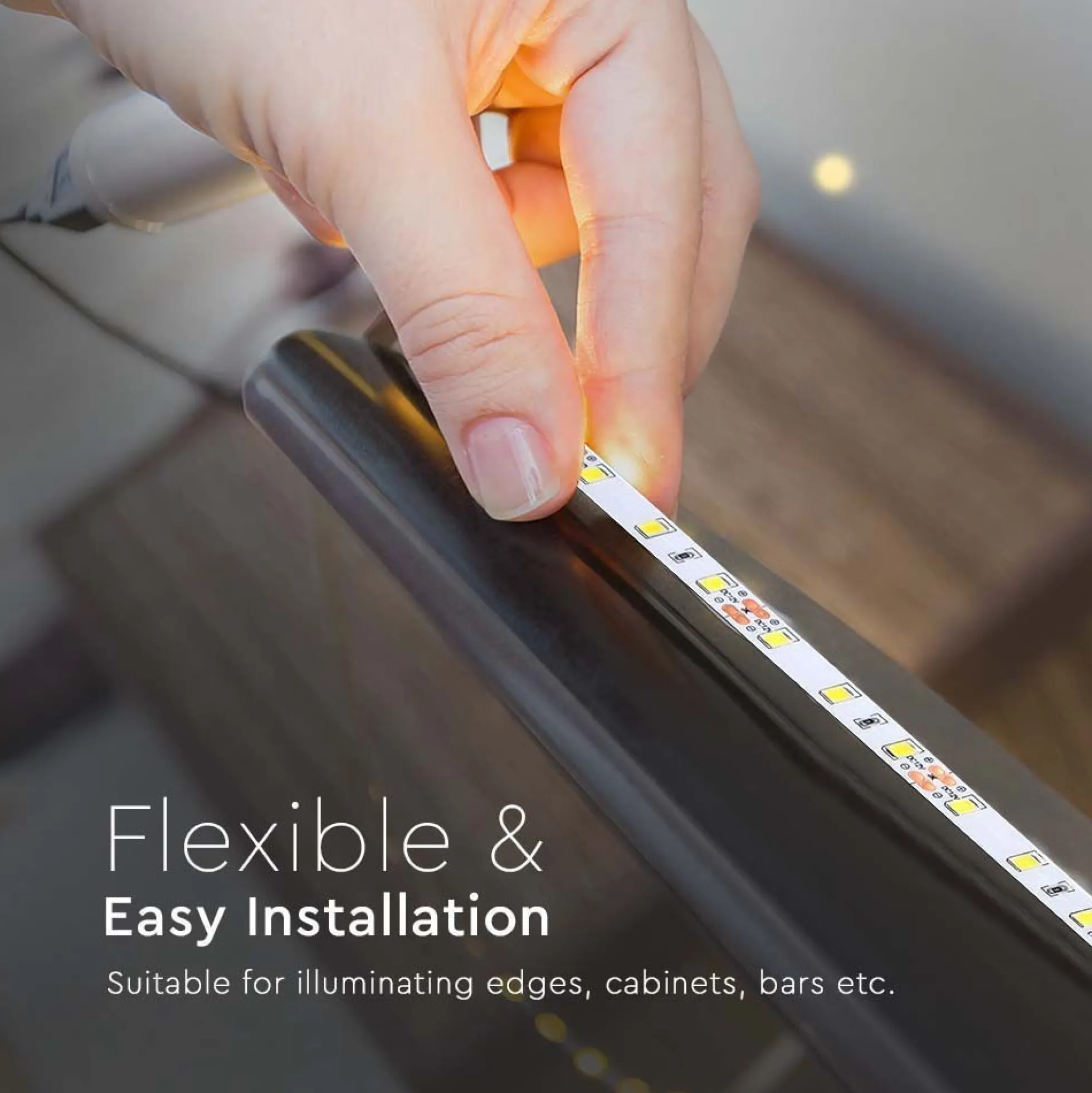 5m 8W/m LED strip, 12V DC, 60 LED pr. meter, Neutral hvid (4000K) - V-Tac