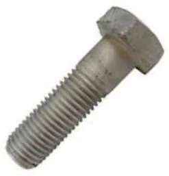 M10x80 DIN 931 8.8 FZV stålbolt - 100 stk