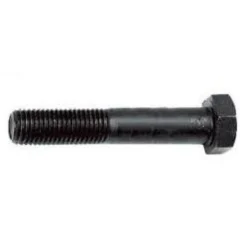 M10x45 sort stålbolt DIN 931 8.8 - 100 stk