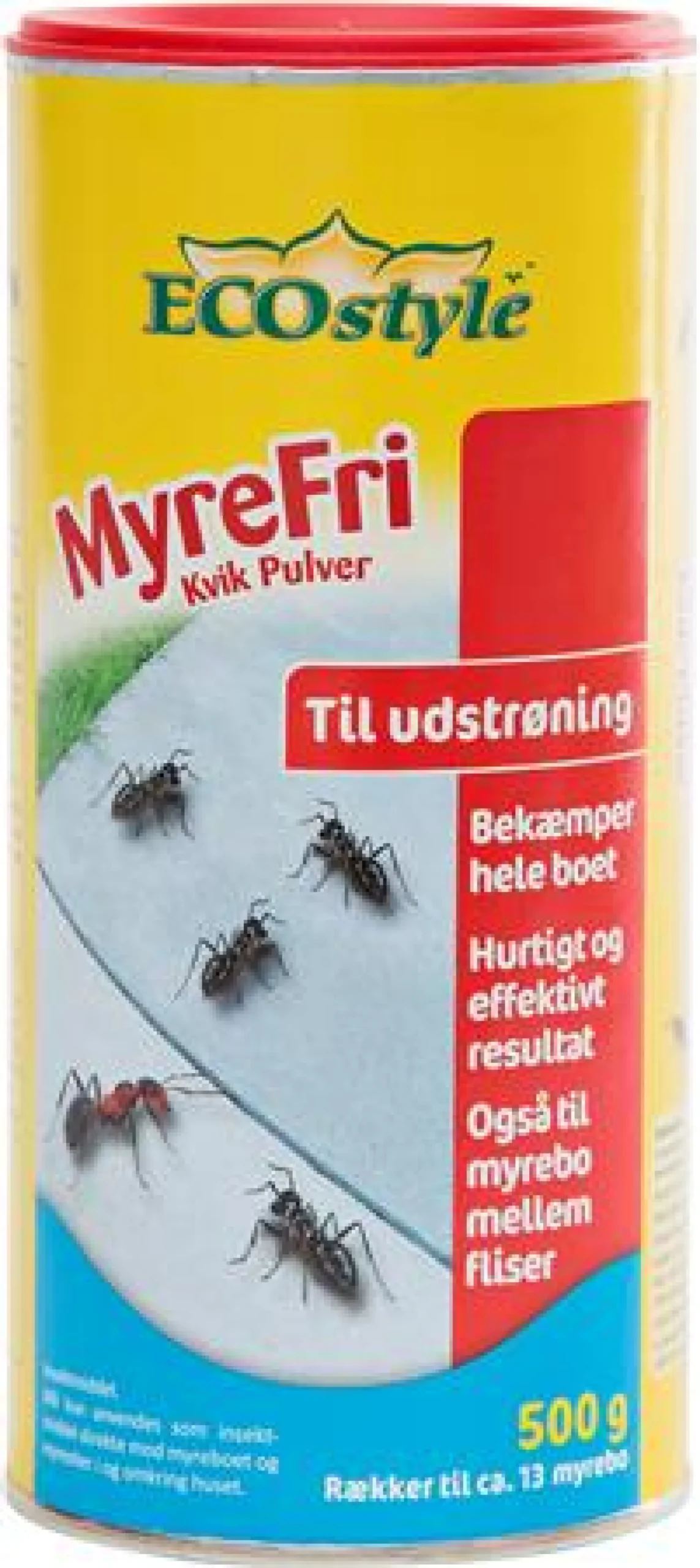 Myrefri Kvik Pulver, 500g - Effektiv Myrebekæmpelse