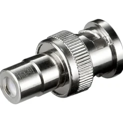 NC 1524 RCA hun - BNC han adapter, BNCRCAADAPTOR1, metal