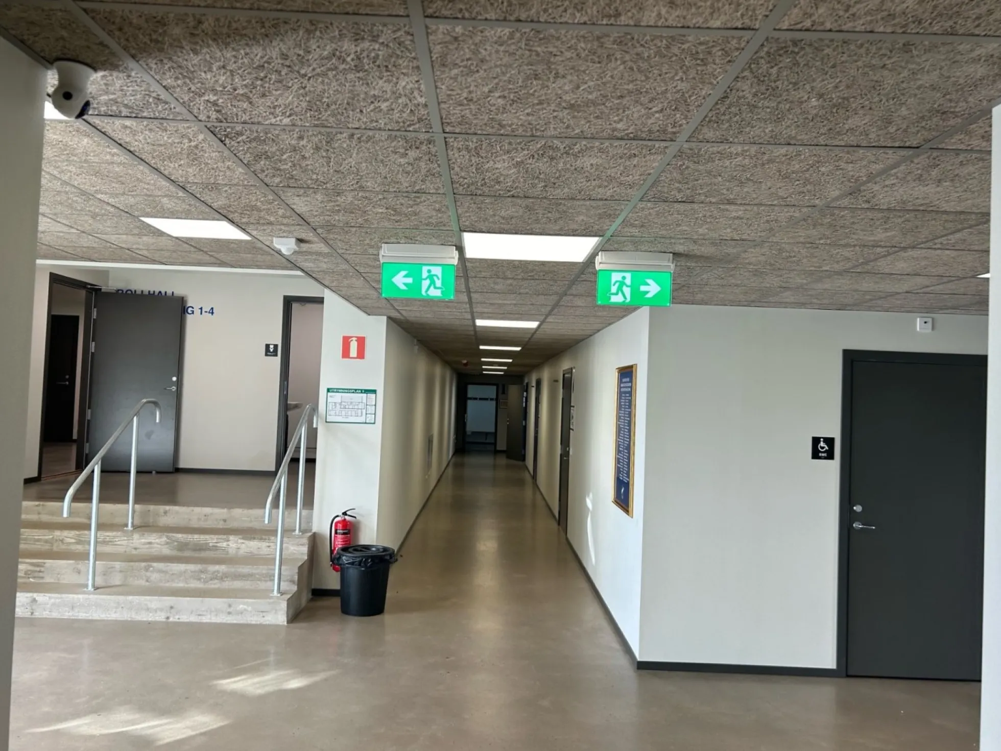 Nødbelysning Arlington Pro LED 2W, top monteret Exit skilt