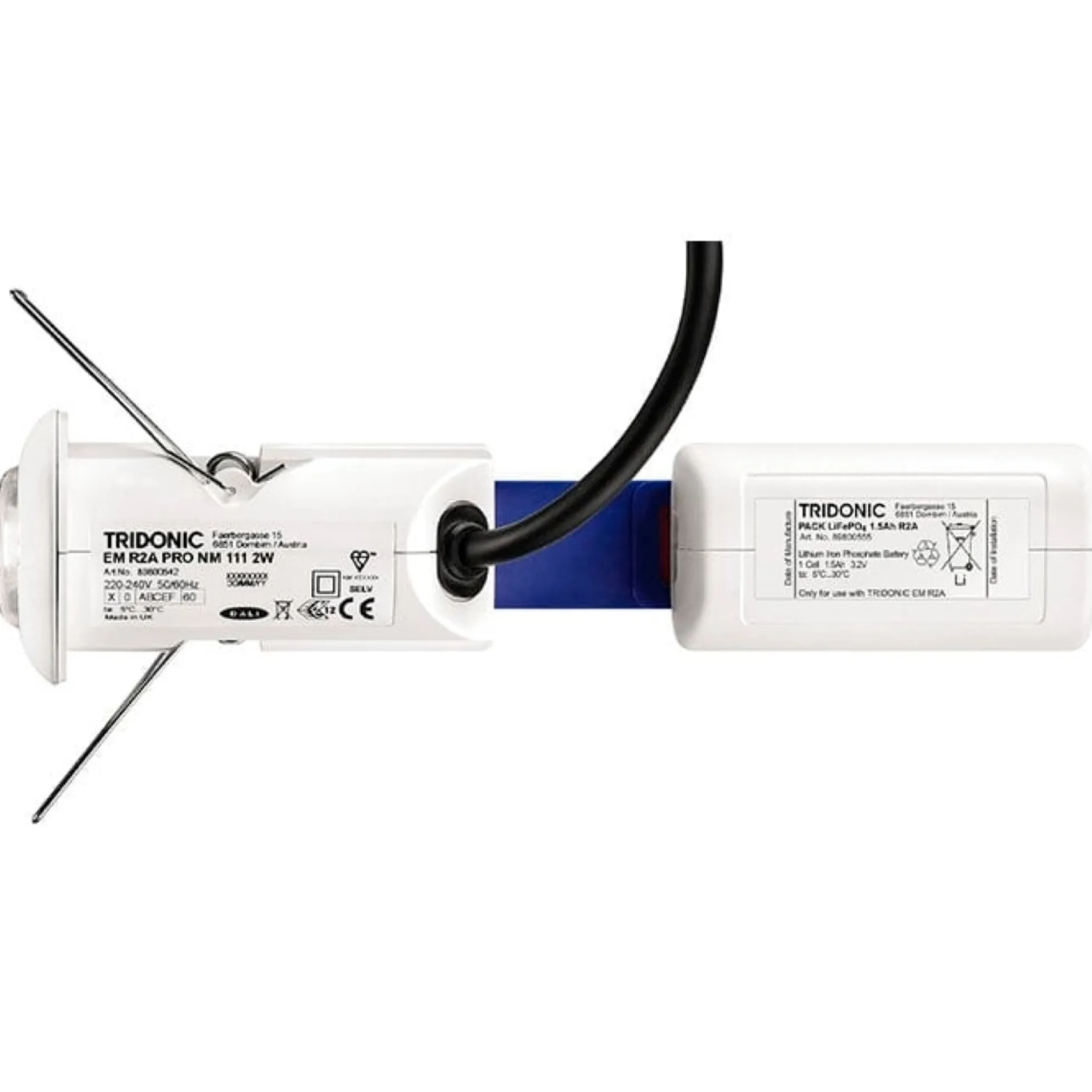 Nødbelysningsarmatur EM R2A ST NM 111, 2W (1 time) - Tridonic