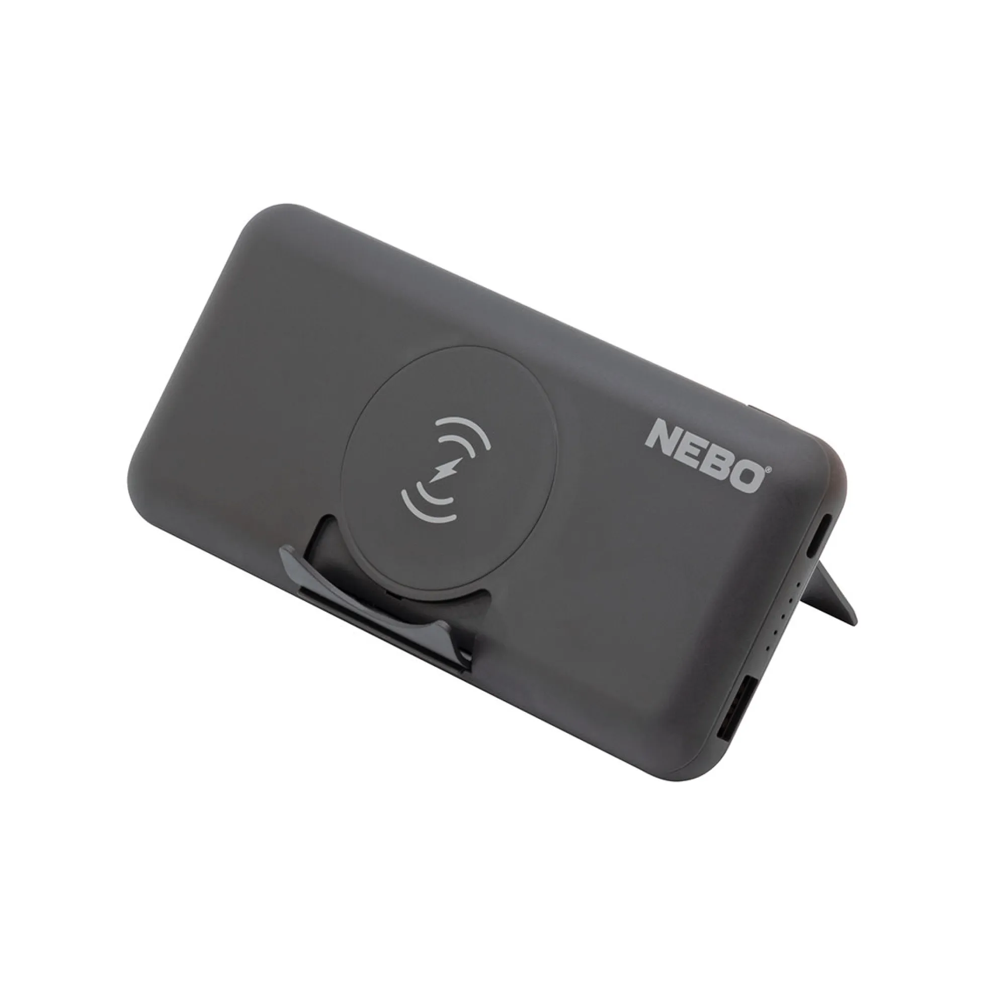 NEBO Powerbank, 10000 mAh, trådløs, sort