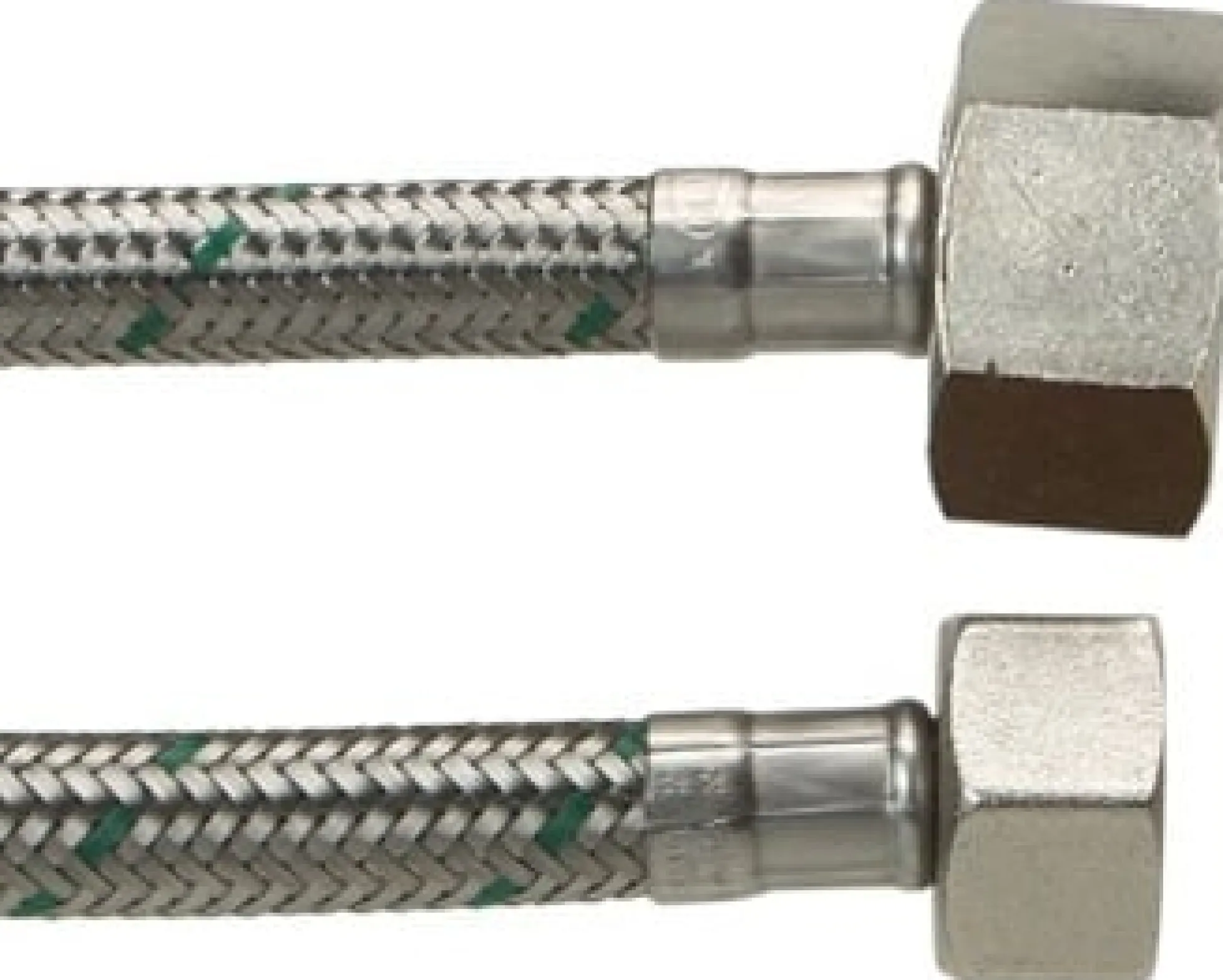NEOFLEX® – Tilslutningsslange med rustfri flet og omløbere, ½" x ¾"