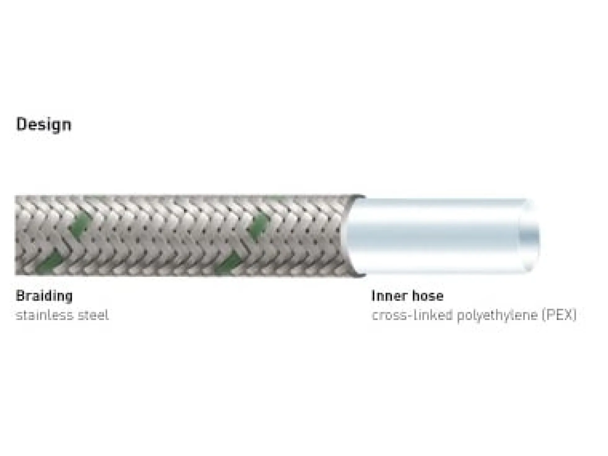 NEOFLEX® tilslutningsslange, Ø10 mm x M10x1,0, 500 mm - NEOPERL