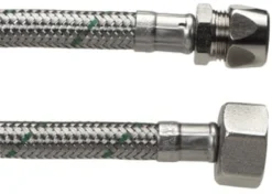 NEOFLEX® – Tilslutningsslange med rustfri flet, omløber og kompressionskobling, ½