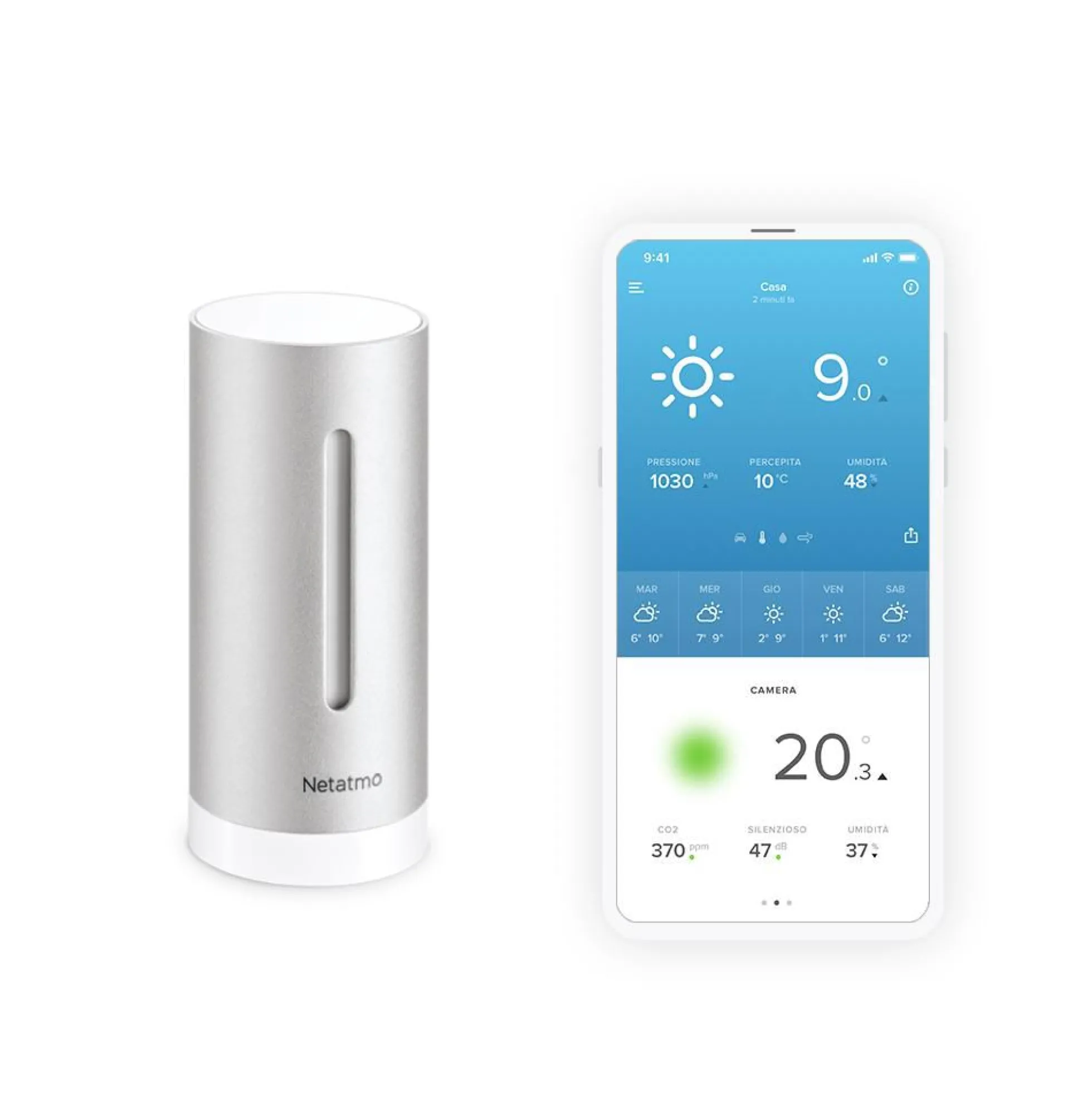 Netatmo ekstra indendørs modul til Smart vejrstation