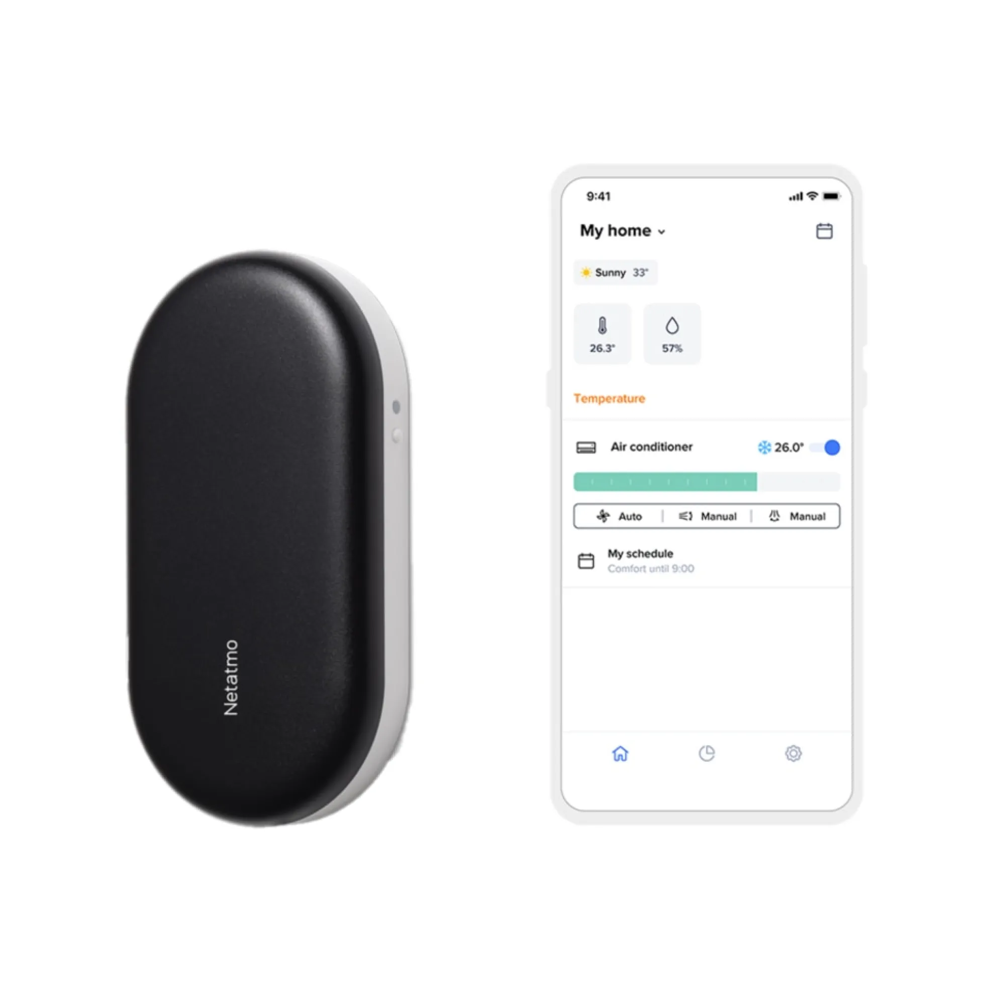 Netatmo Smart AC controller til aircondition, sort