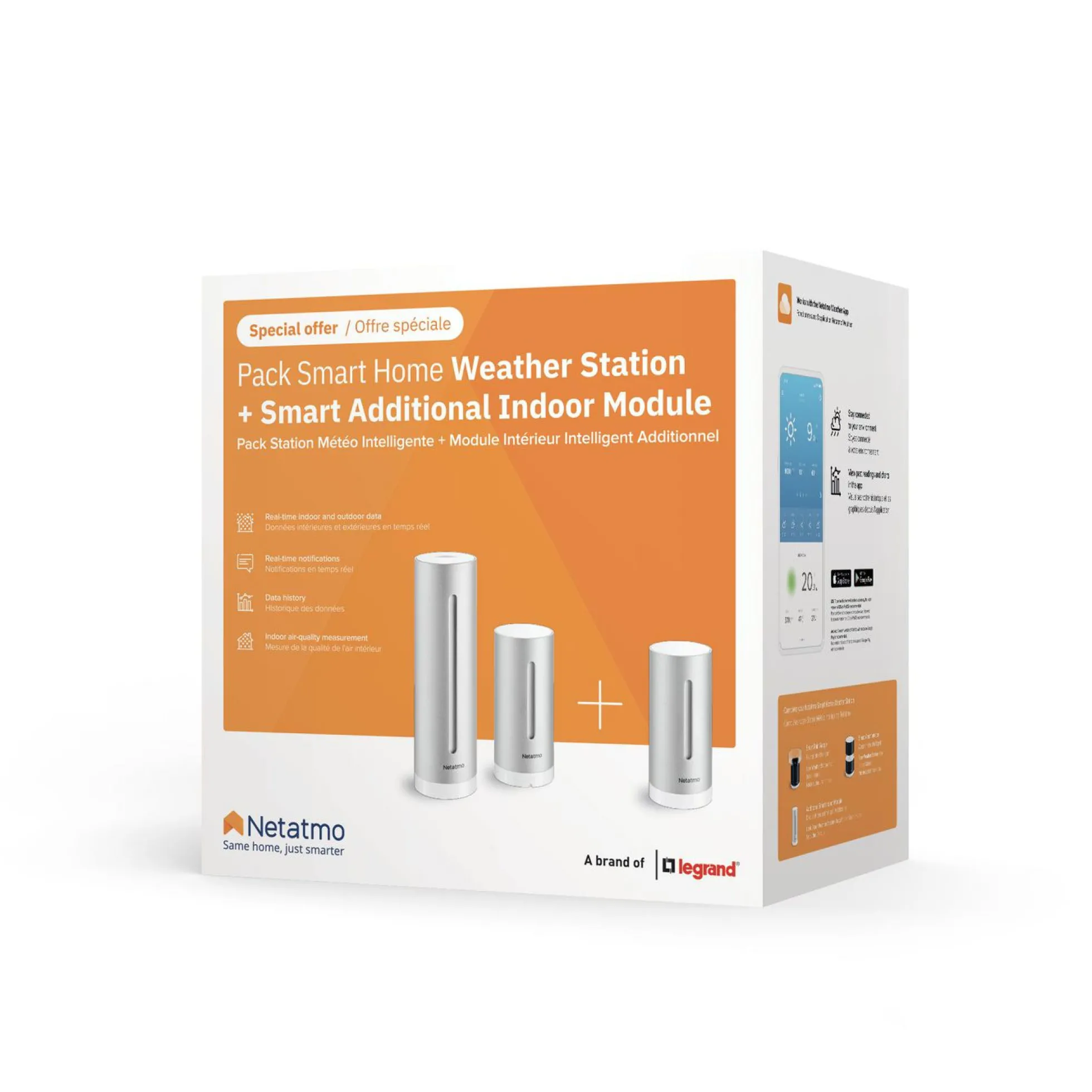 Netatmo Smart Vejrstation inkl. ekstra indoor module