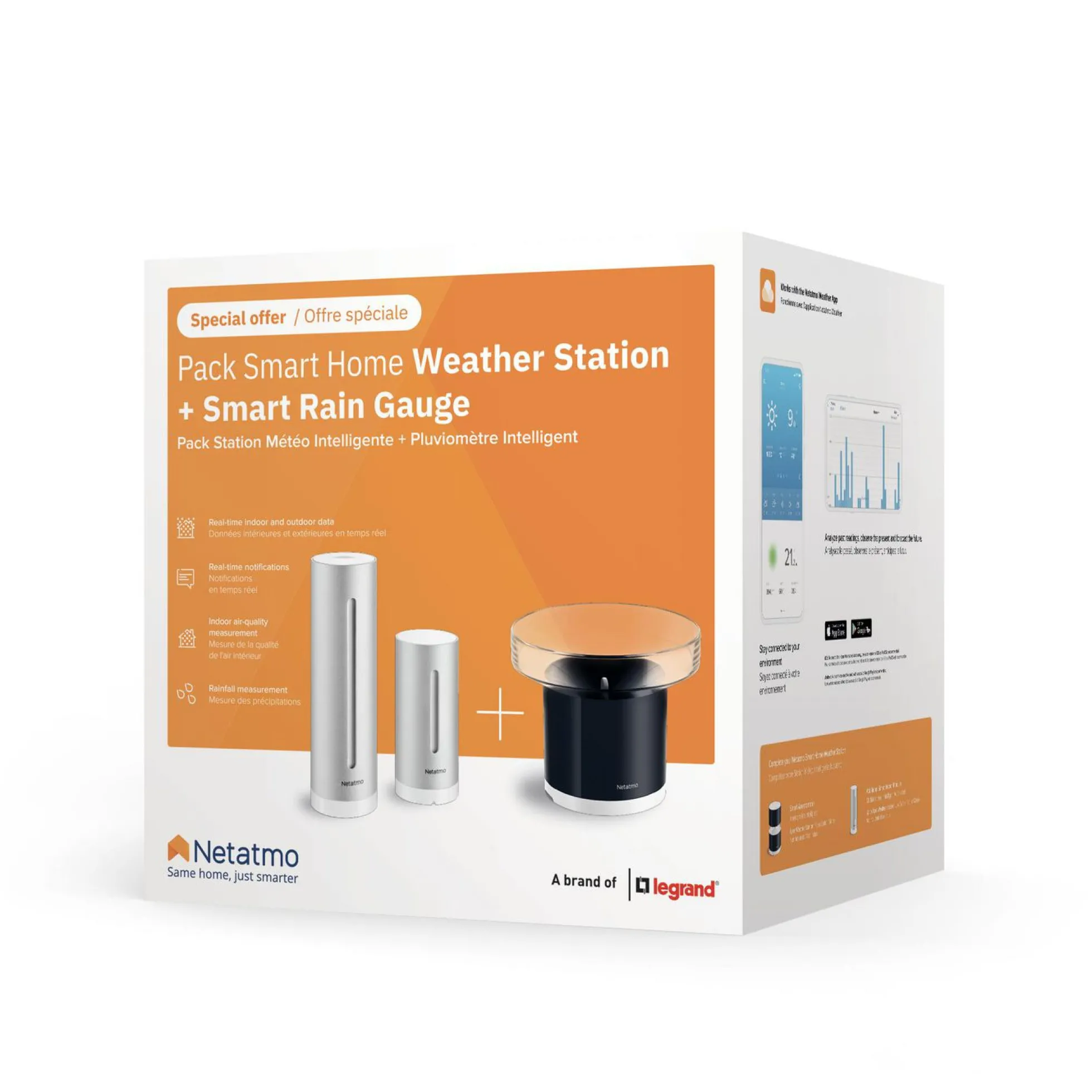 Netatmo Smart Vejrstation inkl. regnmåler