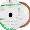 Netværkskabel F/FTP folieskærmet inst.kabel, Cat6a, LSZH , 100 meter rulle, hvid