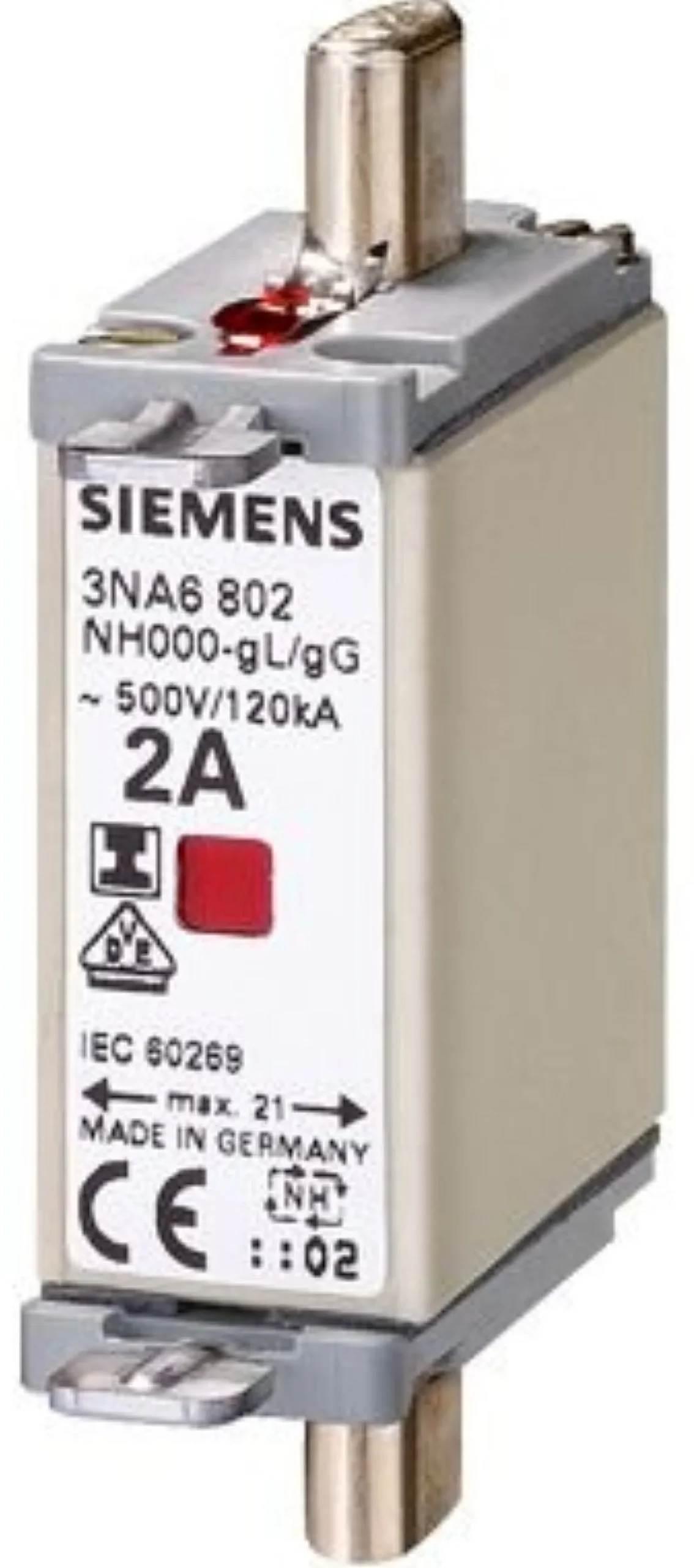 NH-sikring NH000 100A GL/GG 500V
