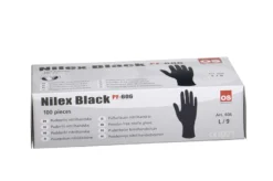 Nilex Black PF 606 nitril engangshandsker, 100 stk, Sort, 10/XL