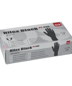 Nilex Black PF 606 nitril engangshandsker, 100 stk, Sort, 10/XL