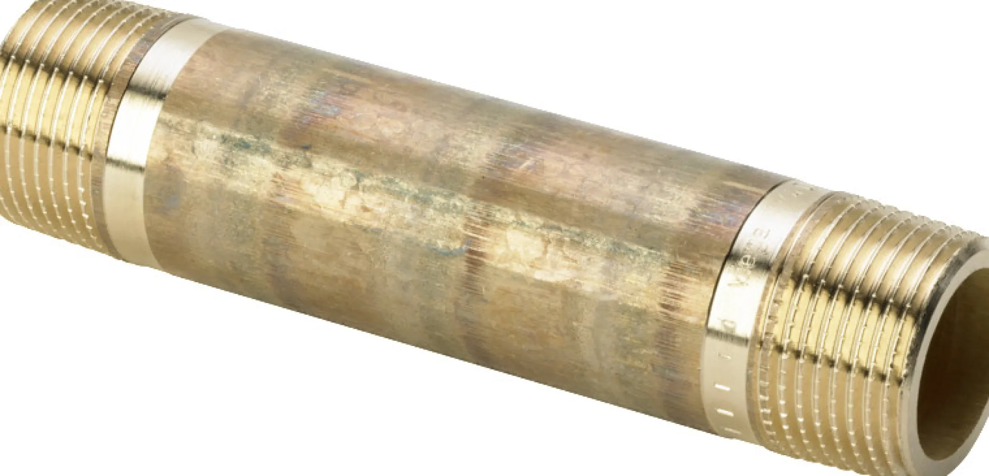 Nippelrør, 1" x 200 mm, rødgods silicium bronze