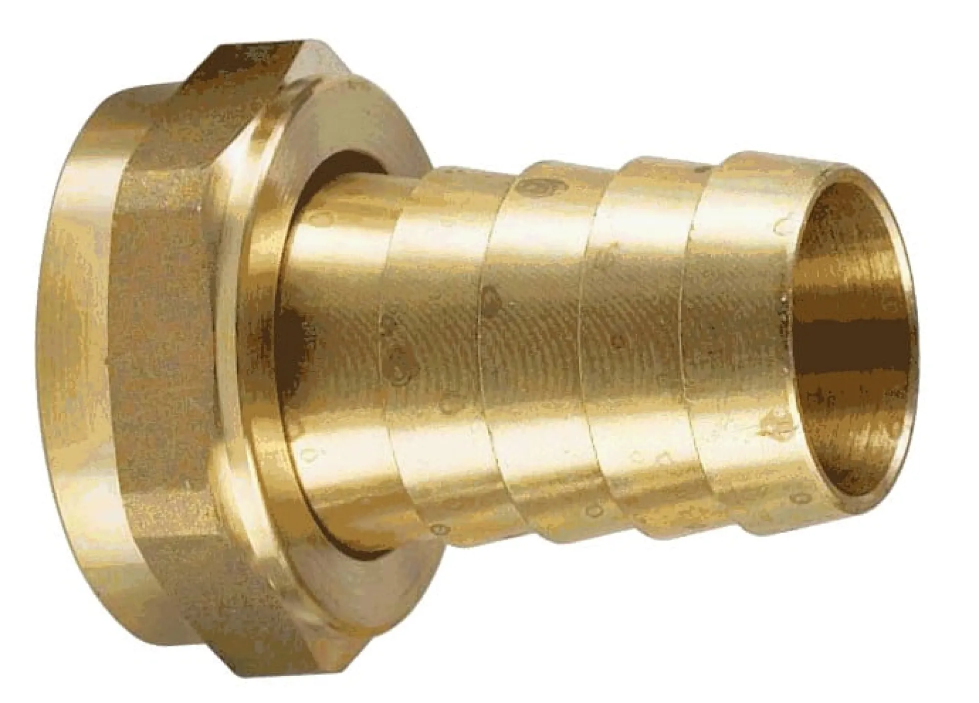 Nito slangestuds messing, omløber BSPP, gevind 1", slangestuds 25,4mm