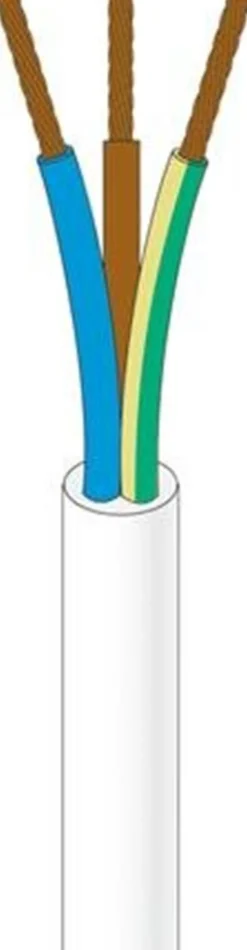 NKT 5G1,5mm2 PKAJ ledning, lysegrå - 50 meter rulle