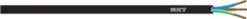 NKT 7G0,75mm2 PKAJ ledning, sort - 100 meter rulle