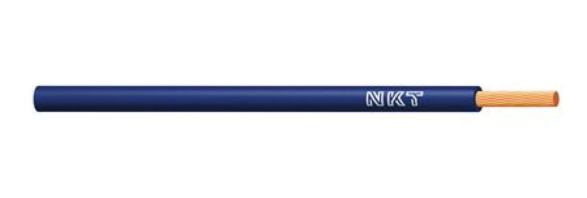 NKT 1X0,75mm² PVT ledning, H05V-K - 100 meter ringle