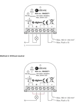 Nordtronic Box Dimmer G2, Zigbee lysdæmper til indbygning