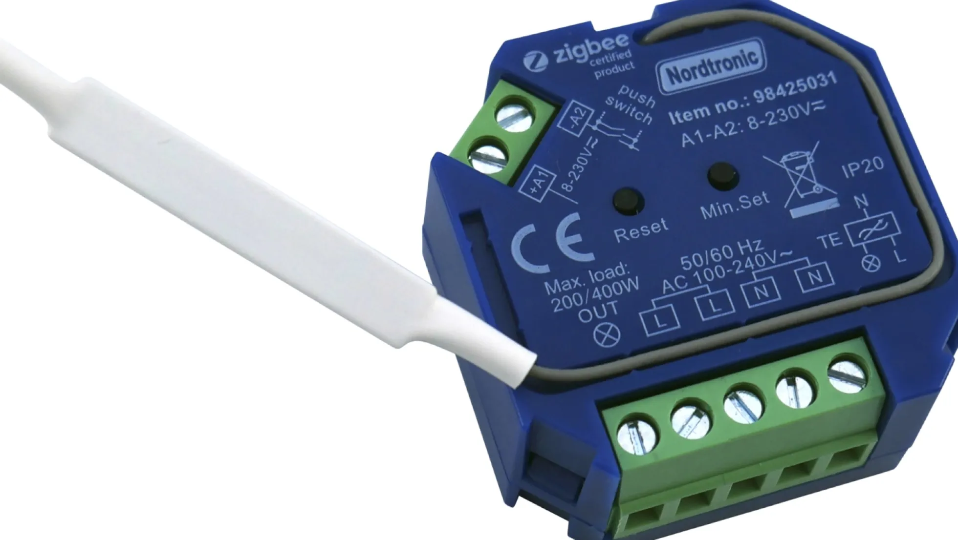 Nordtronic Box Dimmer, Zigbee lysdæmper til indbygning