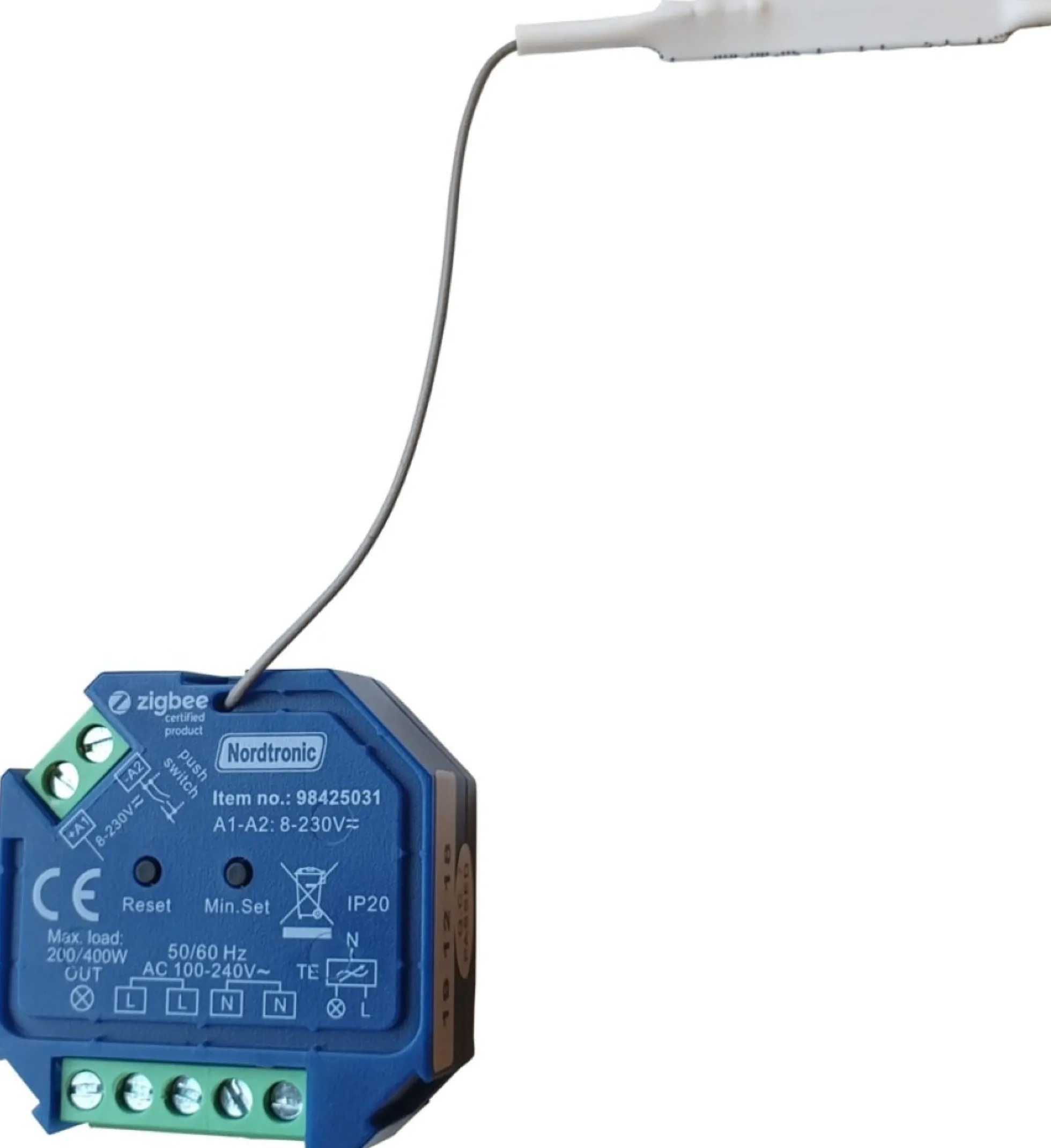 Nordtronic Box Dimmer, Zigbee lysdæmper til indbygning