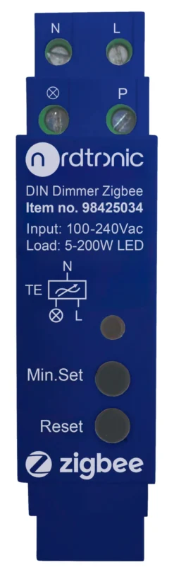 Nordtronic DIN Dimmer Zigbee, lysdæmper