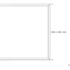 Nordtronic ECOtech LED-panel, 60x60 cm, 4000K, 32W, 3840 lumen, UGR<19 - ekskl. strømforsyning / driver