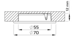 Nordtronic Gabriella, møbelspot, 4W / 90° / CRI85 / dæmpbar