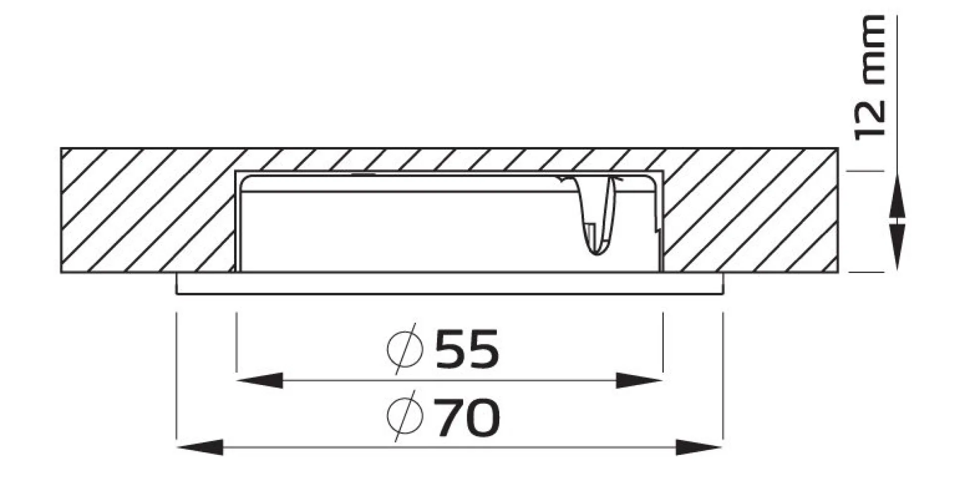 Nordtronic Gabriella, møbelspot, 4W / 90° / CRI85 / dæmpbar