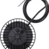 Nordtronic Highbay, 100W, 14.000lm, Ø218, mat sort, inkl. lyskilde og 2 meter kabel - ECOtech
