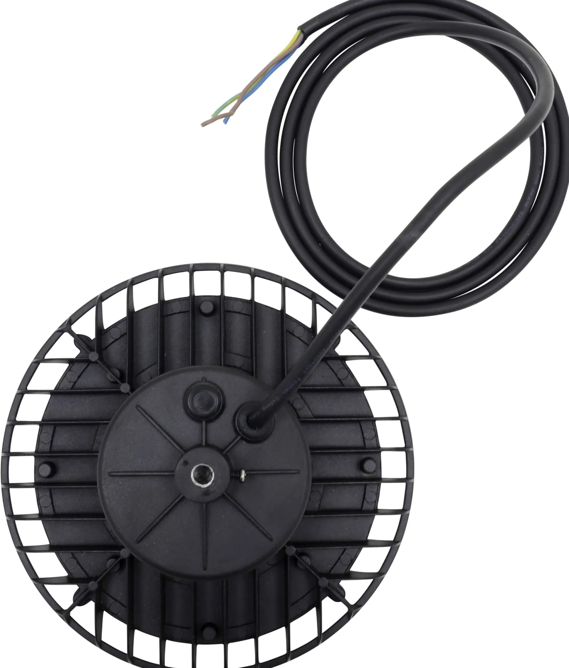 Nordtronic Highbay, 100W, 14.000lm, Ø218, mat sort, inkl. lyskilde og 2 meter kabel - ECOtech