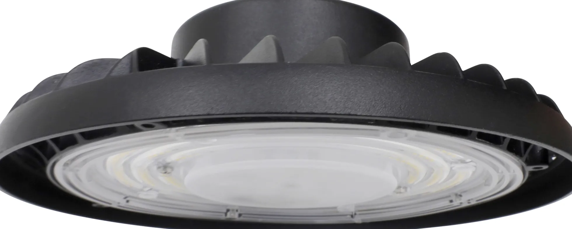 Nordtronic Highbay, 100W, 14.000lm, Ø218, mat sort, inkl. lyskilde og 2 meter kabel - ECOtech
