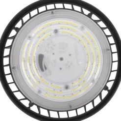 Nordtronic Highbay, 100W, 14.000lm, Ø218, mat sort, inkl. lyskilde og 2 meter kabel - ECOtech