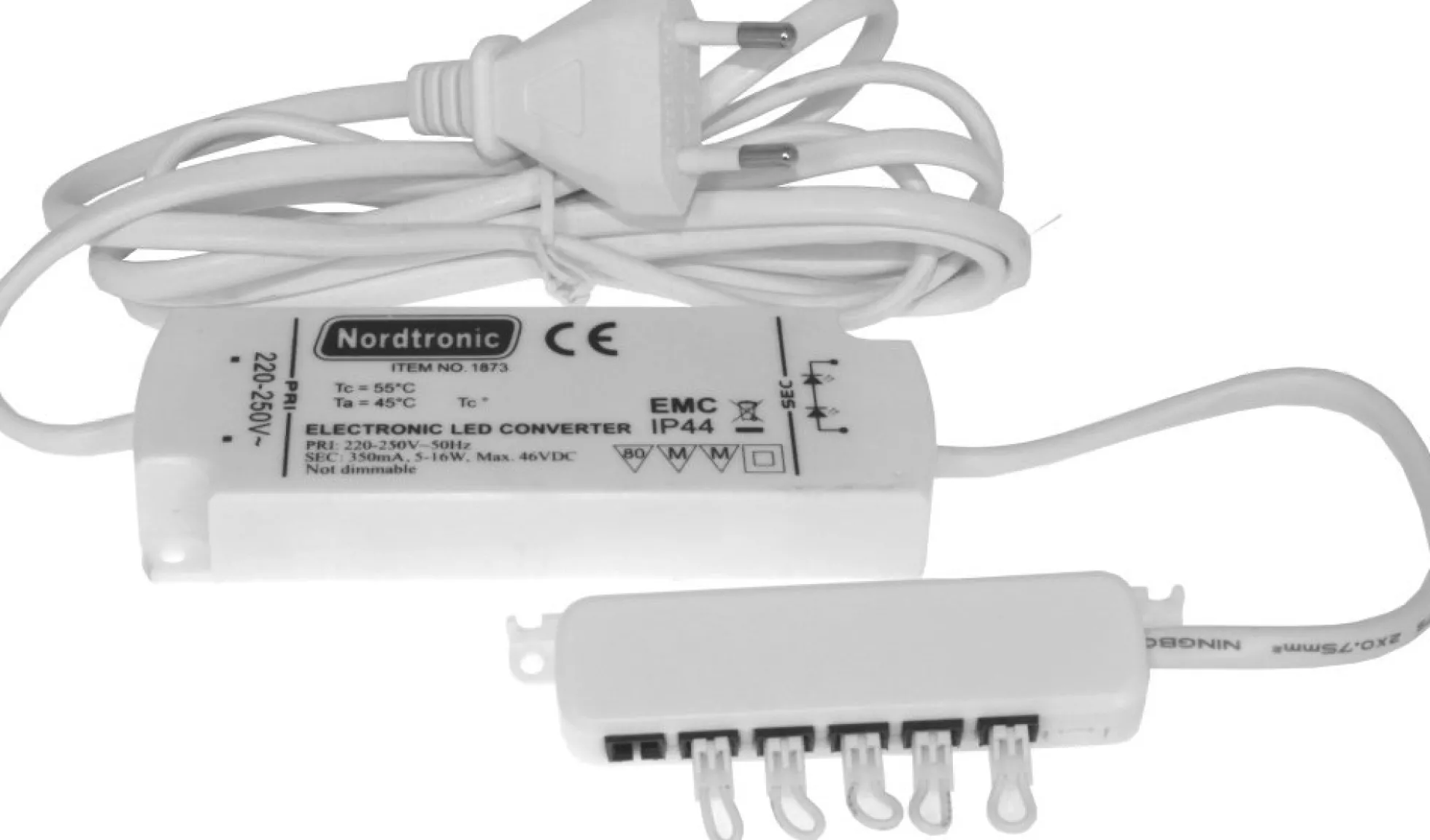 Nordtronic LED driver til køkkenspots, 350mA