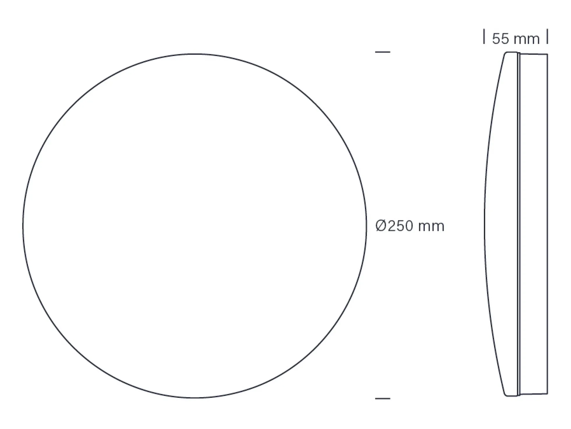 Nordtronic LED loftlampe, Ø25 cm, inkl. lyskilde, 1050 lumen, 12W, CCT - ECOtech plafond