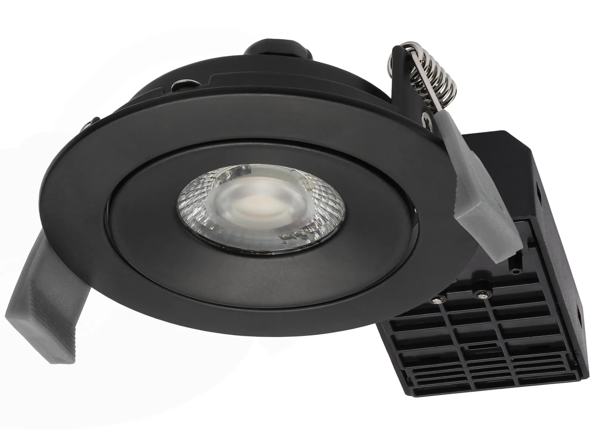 Nordtronic Low Profile DOB indbygningsspot, komplet inkl. driver, 5W, 2700K-3000K, sort (mat)