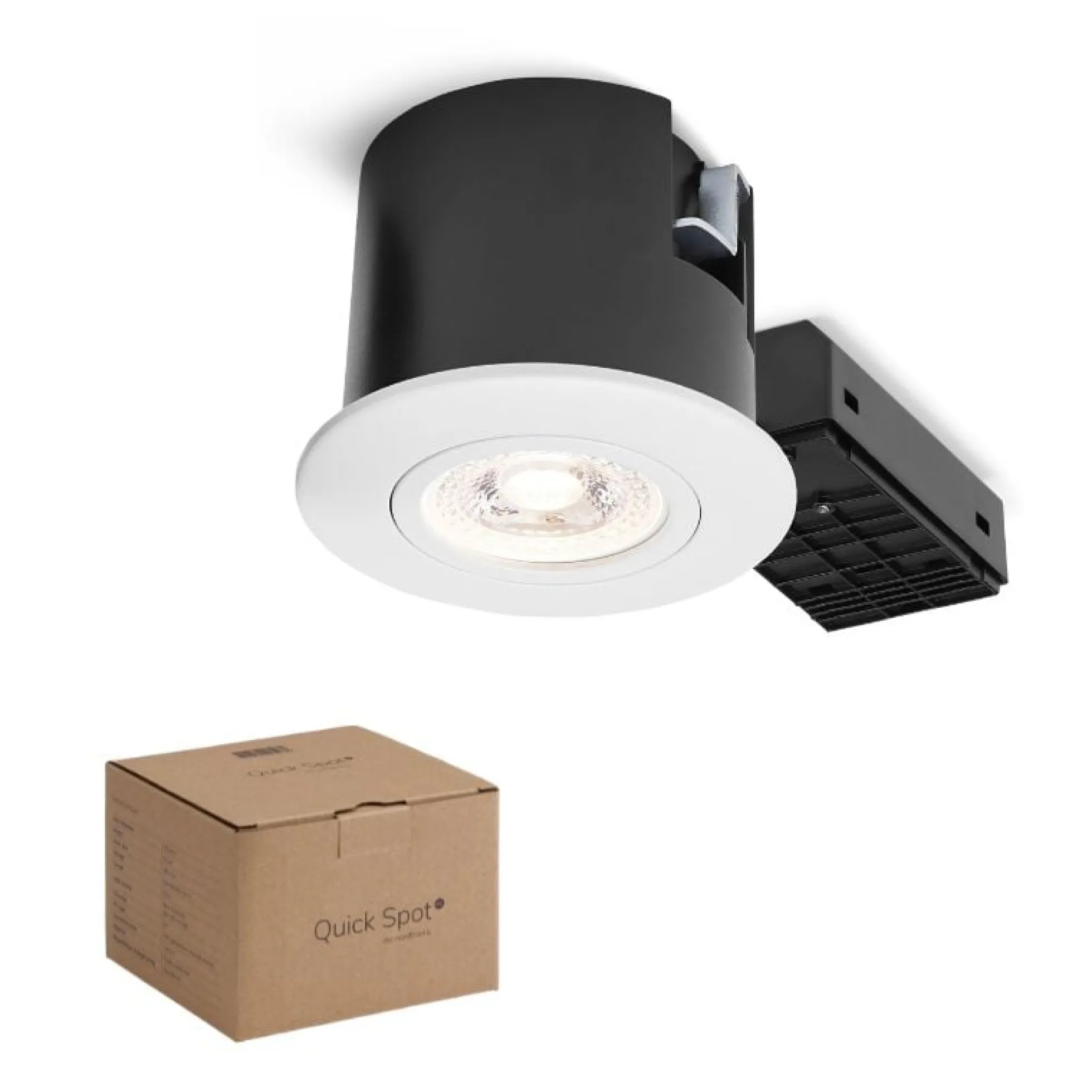 Nordtronic Quick Spot G2 indbygningsspot 230V, rund, GU10