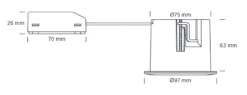 Nordtronic Quick Spot G2 indbygningsspot 230V, rund, GU10