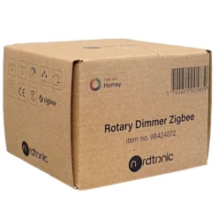 Nordtronic Rotary Dimmer Zigbee, LED drejelysdæmper til LK FUGA, 150W, Philips Hue, Homey, hvid