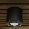 Nordtronic Surf Install påbygningsspot, GU10 (230V), rund, børstet alu