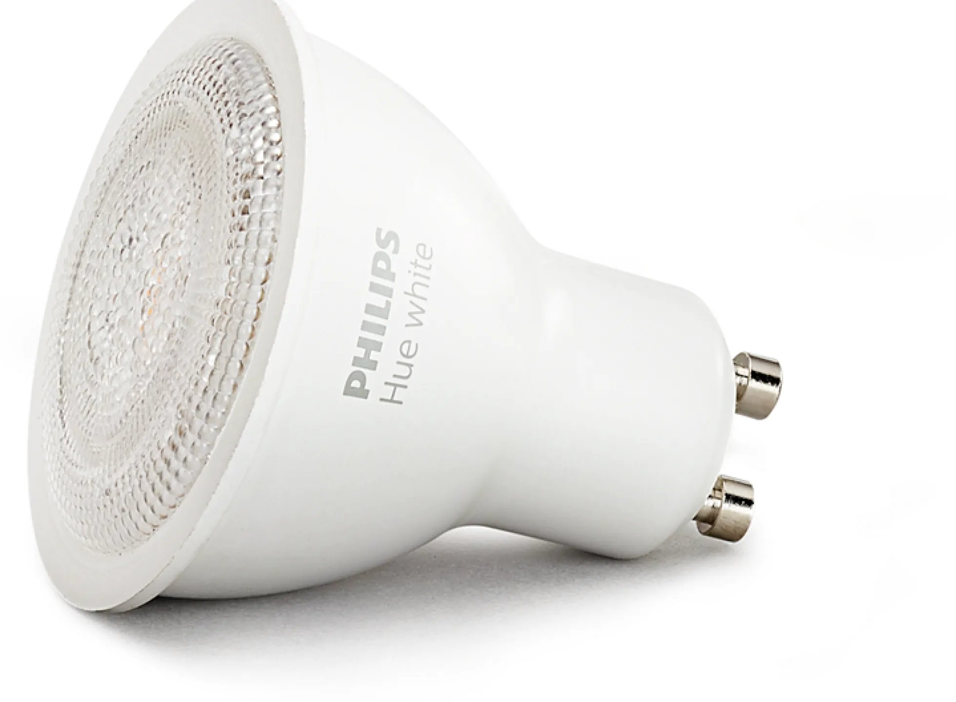 Nordtronic Surf Install påbygningsspot, GU10 (230V), rund, børstet alu, inkl. Philips Hue White, 4,2W, 400lm, 2700K, 46°