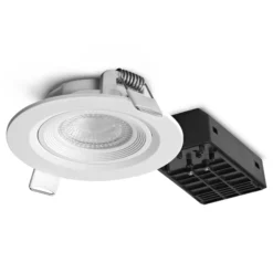 Nordtronic UltraSlim DOB indbygningsspot, komplet inkl. driver og lyskilde, 3,7W, 3000K, 370lm, hvid (mat)
