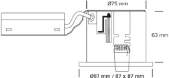 Nordtronic Uni Install indbygningsspot, GU10 (230V), rund, børstet alu