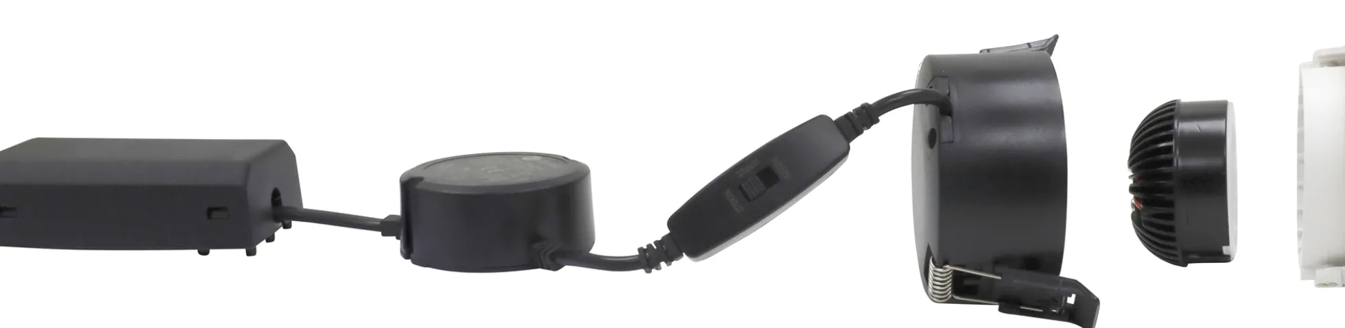 Nordtronic Velia ECO LED indbygningsspot, 230V, 7W, 2700/3000/4000K, CRI90, 500lm, rund