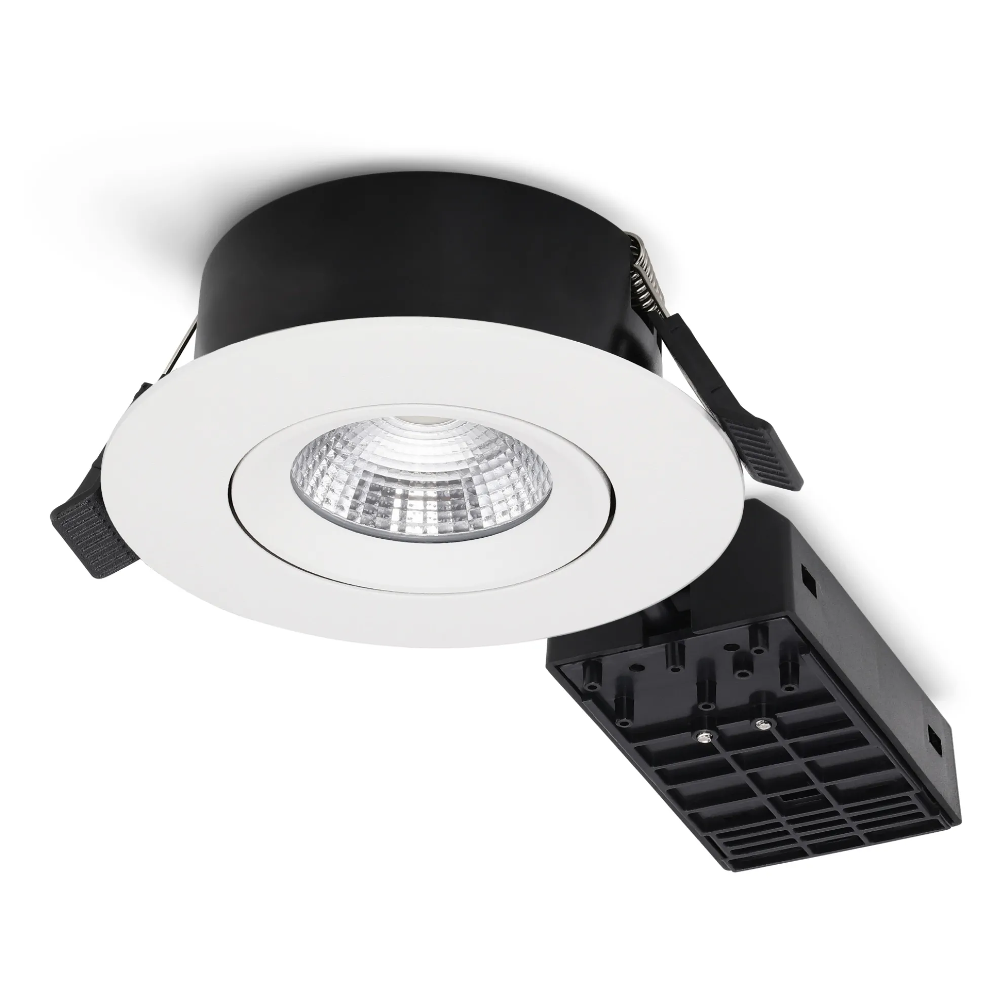 Nordtronic Velia ECO LED indbygningsspot, 230V, 7W, 2700/3000/4000K, CRI90, 500lm, rund