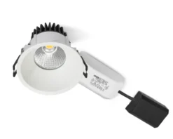Nordtronic Velia LED indbygningsspot, CRI>95, 230V, IP44, rund, 10,9W
